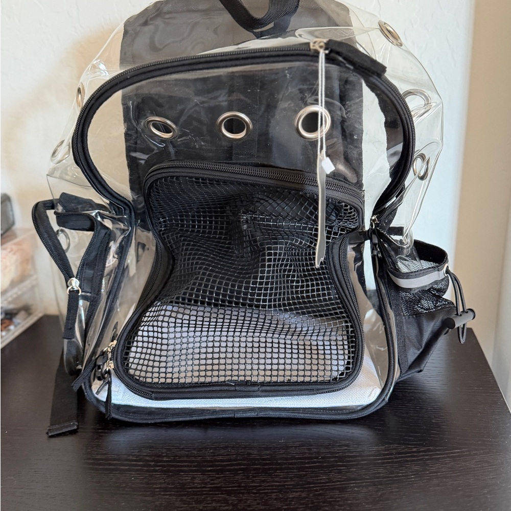 Yudodo Clear Pet Backpack NWT